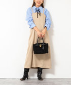 ウォッシャブルウール調ストレッチキャミワンピース