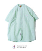 ［WEB限定 SPECIAL SALE！］【GEVACO/ゲバコ】綿麻バンドカラー 半袖シャツ