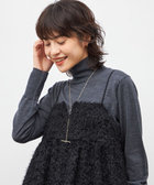 《セットアップ対応》ウォッシャブルフェザーチュールキャミブラウス