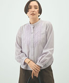 ウォッシャブル前チュールフリルブラウス