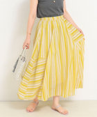 コットンボイルマルチストライプスカート