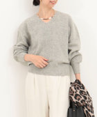 タスマニアラム Vネックプルオーバーニット