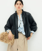 【MARILYN MOON/マリリーンムーン】soft eco-leather blouson別注