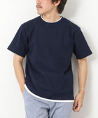 【#】LINKS モザイク柄 レイヤードTee