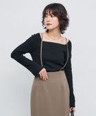 【WEB限定カラーあり】総針スクエアネックプルオーバー