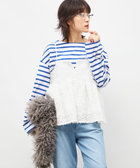 《セットアップ対応》ウォッシャブルフェザーチュールキャミブラウス