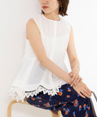 【MARILYN MOON/マリリーンムーン】2WAY handkerchief hem blouse
