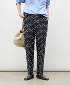 《セットアップ対応》ウォッシャブルリボンジャガードタックテーパードパンツ