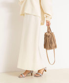 《手洗い可能》《セットアップ対応》スウェットライク2WAYニットスカート