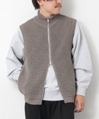 【極美品】バトナー　ニット ベスト BATONER バトナー 透かし編みニットベスト SUKASHI VEST 22SL