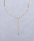 【grâce grace/グラスグラス】2トーンスライドネックレス