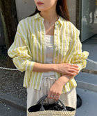 ap studio New ミリタリークロップドシャツ　ドゥーズィエムクラス WEB限定 TIME SALE！］LINEN100クロップドシャツ（5-0021-2-21