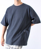 【GLOSTER/グロスター】バックステッチ サイドポケットTシャツ ビックシルエット