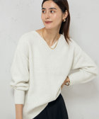 モヘヤラメスパンコール2WAYプルオーバーニット