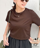 ［WEB限定 SPECIAL SALE！］《撥水/汗染み軽減》ショート丈Tシャツ
