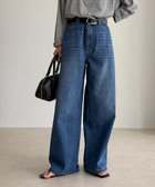 カラーストレートデニムパンツ