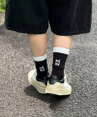 【松葉☆別注アイテム】【nolnol/ノルノル】ロゴリブソックス