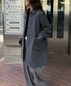 Super100ステンカラーミドルコート