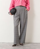 ウォッシャブル両面起毛ワイドパンツ