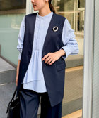 《セットアップ対応》ウォッシャブルジョーゼットフリル付きマルチWAYジレ