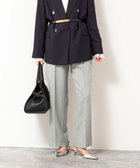 ウォッシャブルウール調愛されセミワイドパンツ