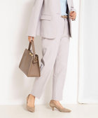 《セットアップ対応》ウォッシャブルサージストレッチストレートパンツ