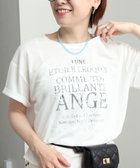 ロゴ＋レースTシャツ