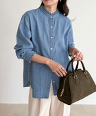 バンドカラーフリルシャツ