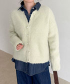 ふわふわ起毛ニットカーディガン