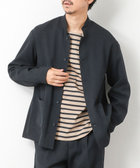 ［WEB限定 SPECIAL PRICE！］《セットアップ対応》LANATEC ウーステッドサージストレッチ マオカラーシャツブルゾン