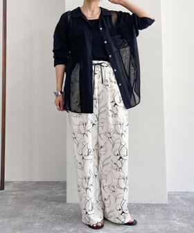 新品★ラインアートパンツ ラインアートイージーパンツ（4-0021-5-29-011）｜fredy emue