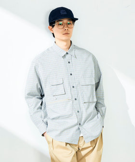 【ギアディテール】チェック フィッシングシャツ