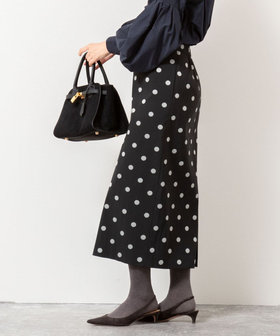 ［WEB限定 SPECIAL PRICE！］ウォッシャブルストレッチドットジャガードタイトスカート