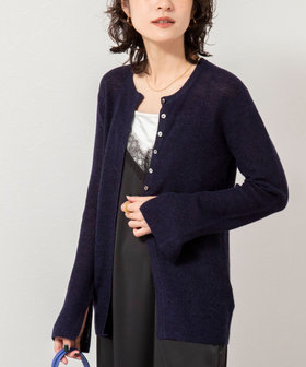 WEB限定 SPECIAL SALE！］《手洗い可能》モヘヤ混片畦ミディ丈Cネック