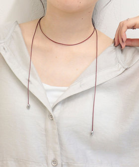 ビーズエンドコードチョーカー