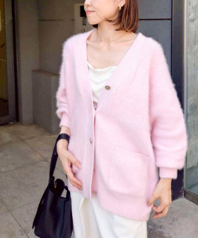 WEB限定 SPECIAL SALE！］カシミヤ混ヘアリーVネックカーディガン（5