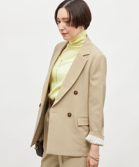 極美品 Nolley’s ウォッシャブルシャークダブルジャケット ブラウン 38 ウォッシャブルシャークダブルジャケット | NOLLEY'S(ノーリーズ