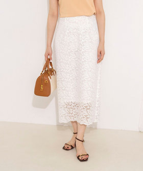 ウォッシャブルコードレースタイトスカート