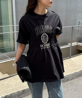 シャーリングロゴTシャツ（5-0337-3-23-009）｜fredy emue