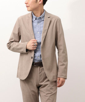 《ビジカジ/セットアップ対応》コーデュロイ　テーラーカーデ