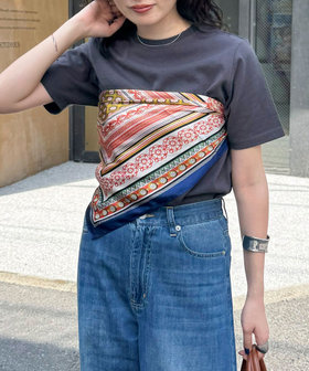 オリエンタルスクエアプリントスカーフ