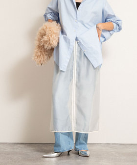 【MAQWEL/マクウェル】ウォッシャブルオーガンジースカート