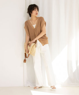 セール 20%OFF】ウォッシャブルペーパーヤーン2WAYベスト