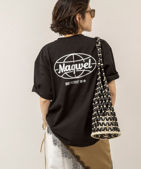 【MAQWEL/マクウェル】ウォッシャブル Maqwel Earth ワイドボディプリントTシャツ