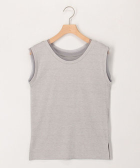 ラメテレコ×チュールタンクトップ