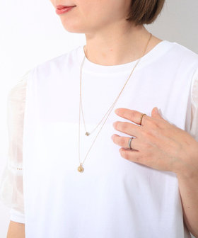 粒チャームネックレス