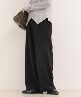 【リピーター続出！/4サイズ展開】とろみWarmストレートイージーパンツ