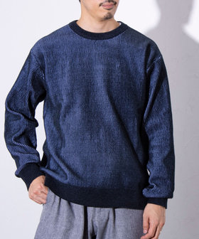 限定展開】【GLOSTER/グロスター】フェアアイル柄 Vネック