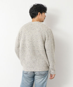 23年✨バトナー シグネチャークルーネックニット ウール ホワイト 白 1 会員限定 BLACK FRIDAY対象］【BATONER/バトナー】DONEGAL SIGNATURE