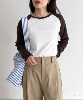 シアーラグランロンＴシャツ